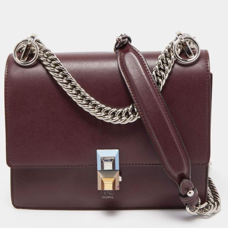 Fendi best sale maroon bag