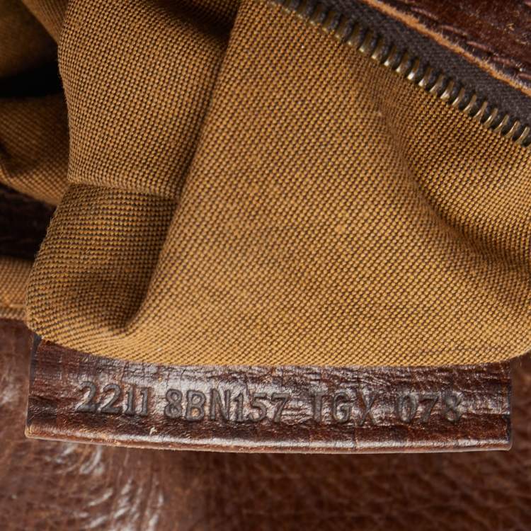 Pre Owned Fendi Brown Zucca Canvas and Leather Small Zucca Chef De Jour Bag