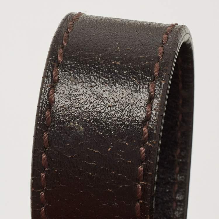مملوكة مسبقًا Fendi Dark Brown Zucchino Canvas Shoulder Bag