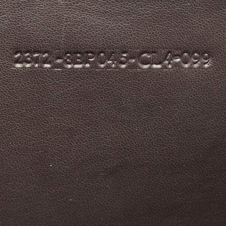 Pre Owned Fendi Brown/Black Leather Turnlock Flap Shoulder Bag