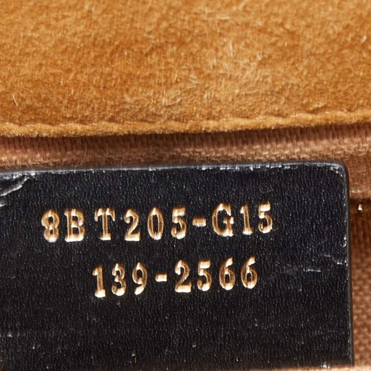 Pre Owned Fendi Tobacco Pequin Canvas Large Claudia Shoulder Bag