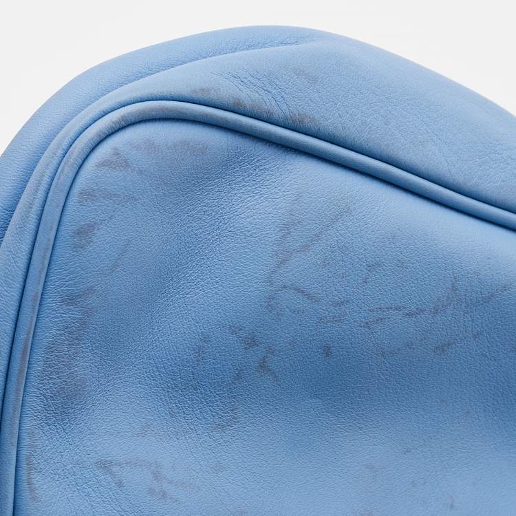 Pre Owned Fendi Blue Leather Fendista Pochette Crossbody Bag