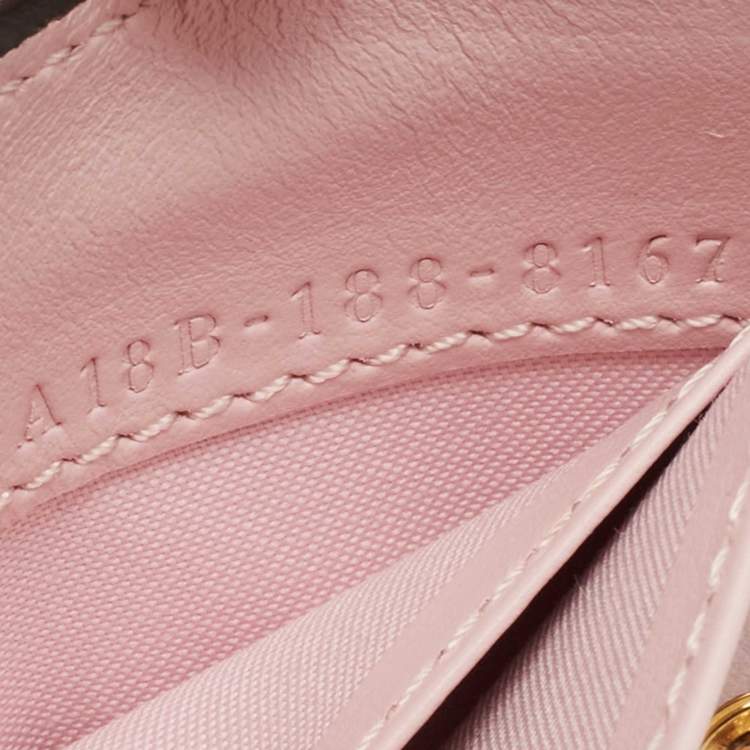 Pre Owned Fendi Light Pink Leather F is Fendi Trifold Wallet