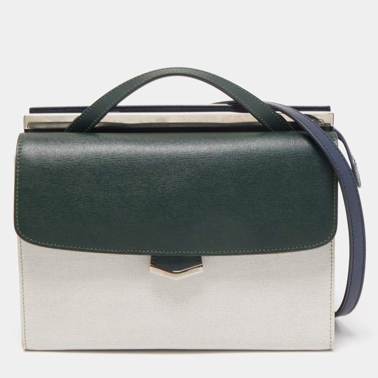 مملوكة مسبقًا Fendi Multicolor Leather Small Demi Jour Top Handle Bag