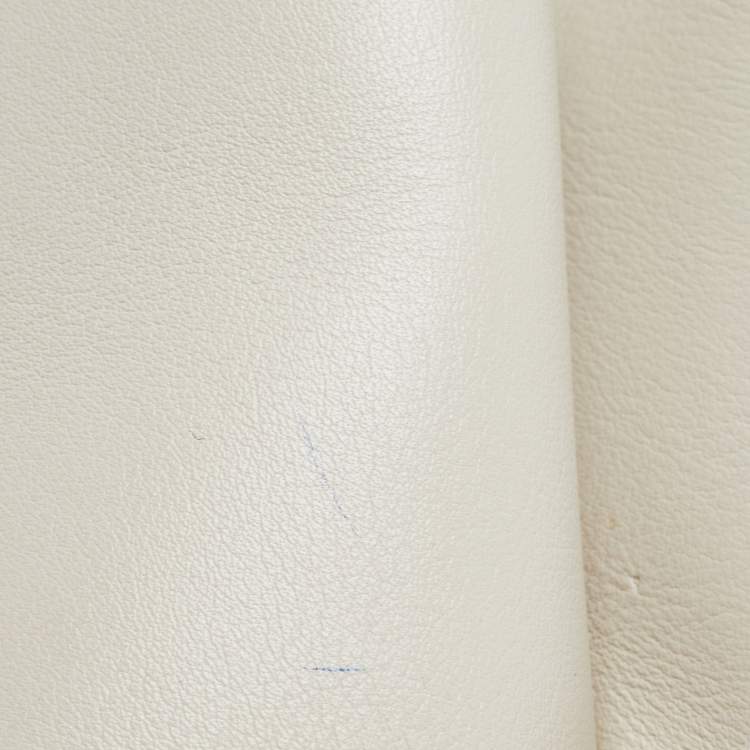 Pre Owned Fendi Cream Leather Mini 2Jours Tote 