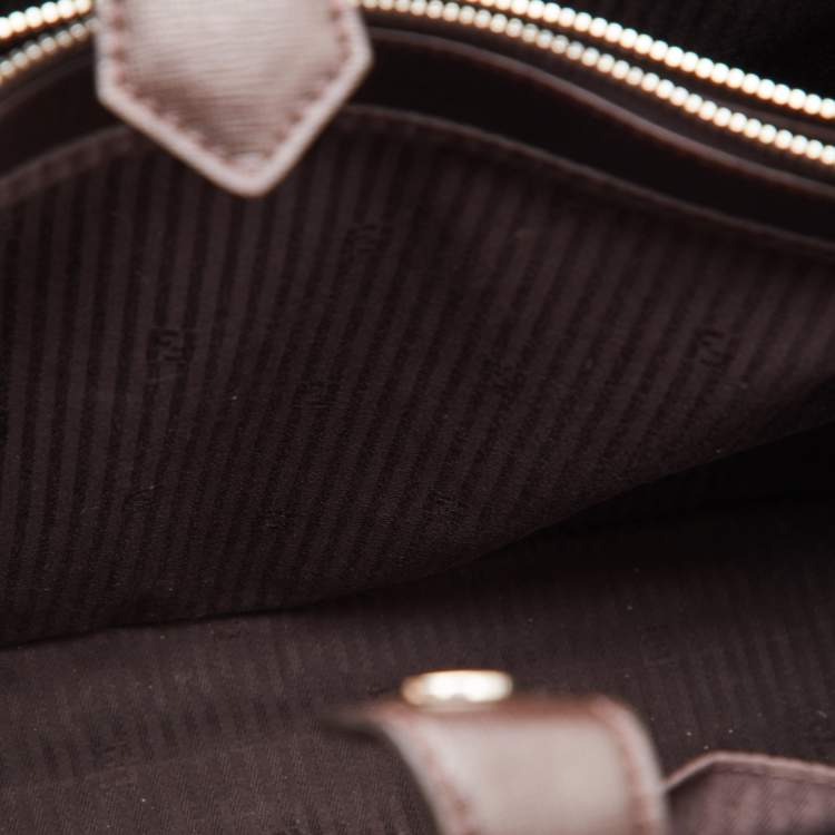 Pre Owned Fendi Tri Color Leather Medium 2Jours Tote