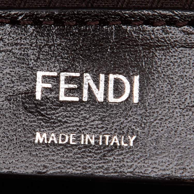 Pre Owned Fendi Tri Color Leather Medium 2Jours Tote