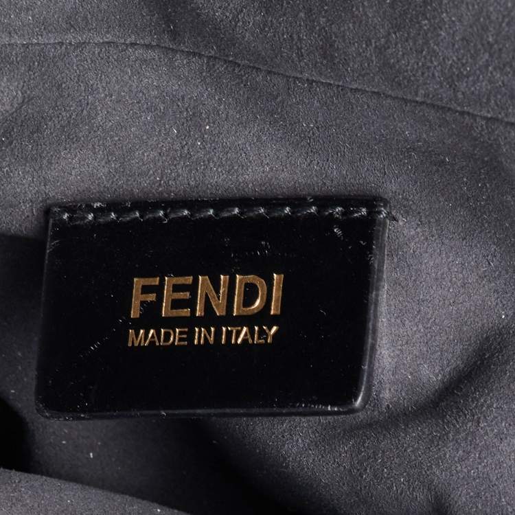 Pre Owned Fendi Two Tone Grey Leather Large 3Jours Tote