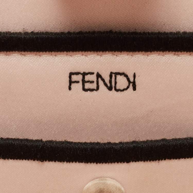 Pre Owned Fendi Grey Felt Peekaboo ISeeU East West Top Handle Bag