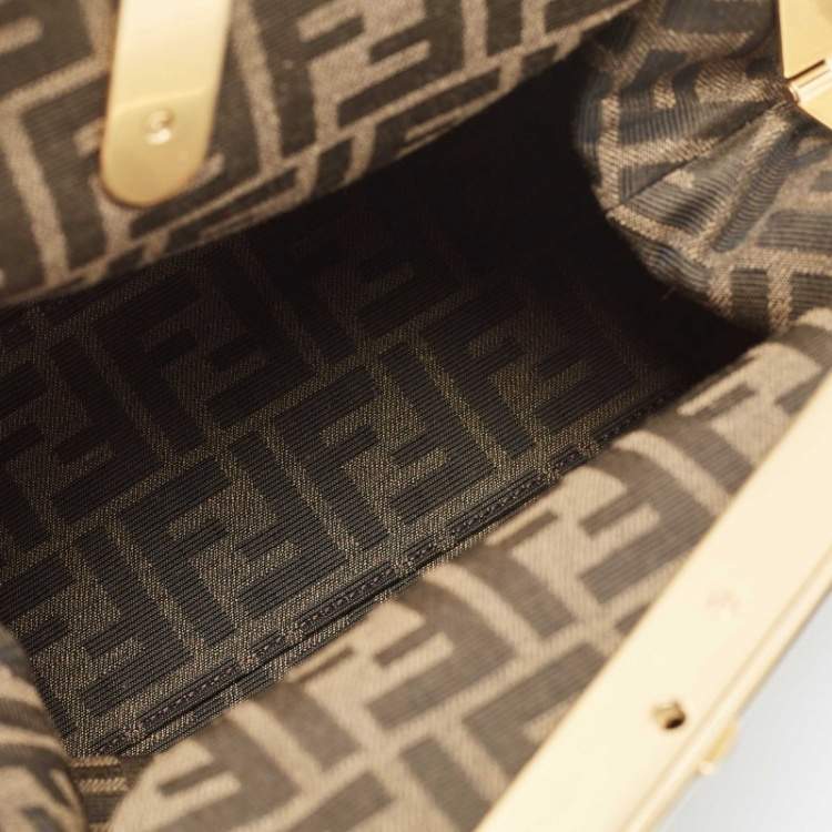 Pre Owned Fendi Black Leather Medium First Shoulder Bag
