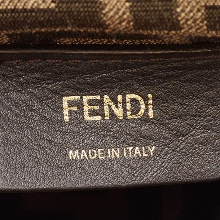 Pre Owned Fendi Black Leather Medium First Shoulder Bag