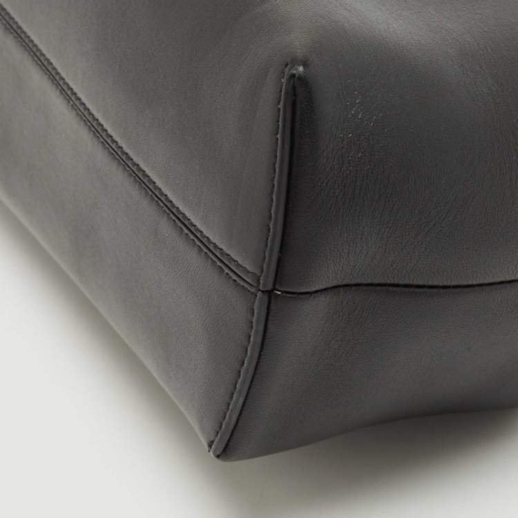 Pre Owned Fendi Black Leather Medium First Shoulder Bag