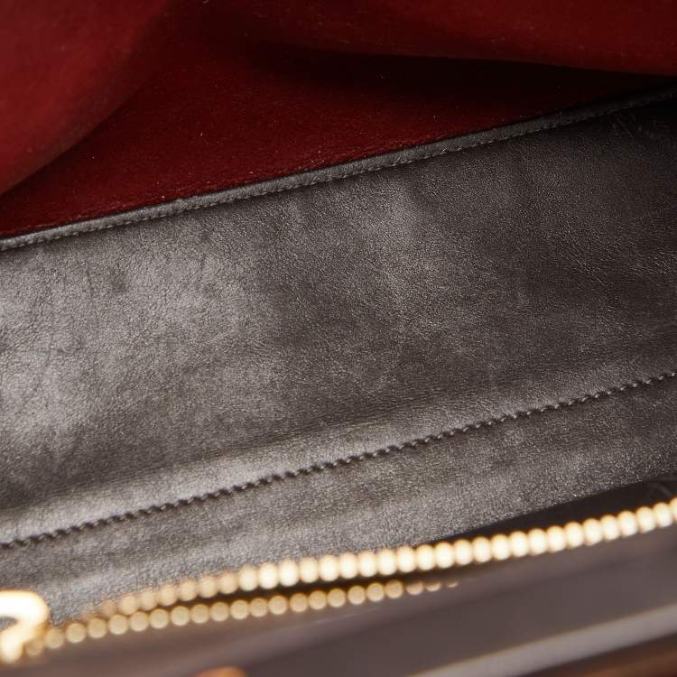 مملوكة مسبقًا  Fendi Rust Leather Large Peekaboo Iconic Top Handle Bag