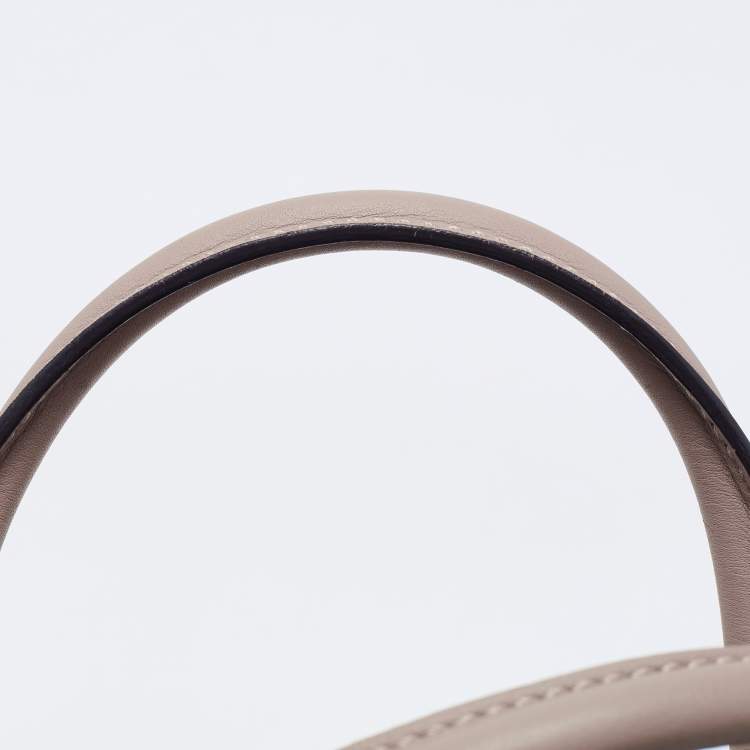 Pre Owned Fendi Dove-Grey Leather Petite 2Jours Tote