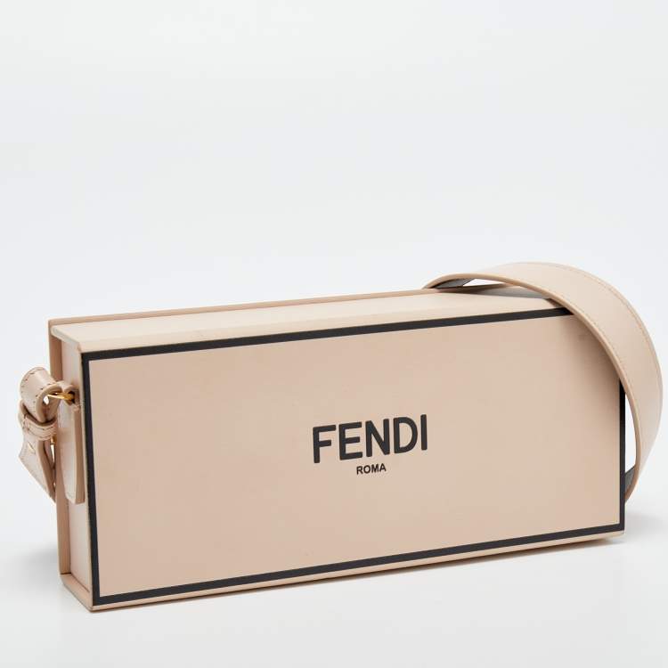 Pre Owned Fendi Old Rose Leather Horizontal Crossbody Bag