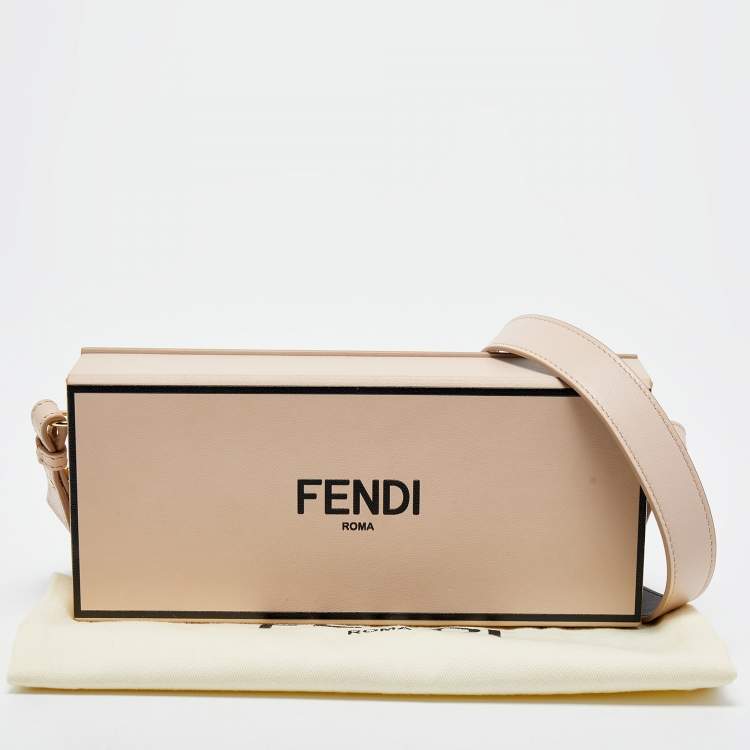 Pre Owned Fendi Old Rose Leather Horizontal Crossbody Bag