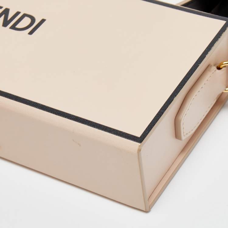 Pre Owned Fendi Old Rose Leather Horizontal Crossbody Bag