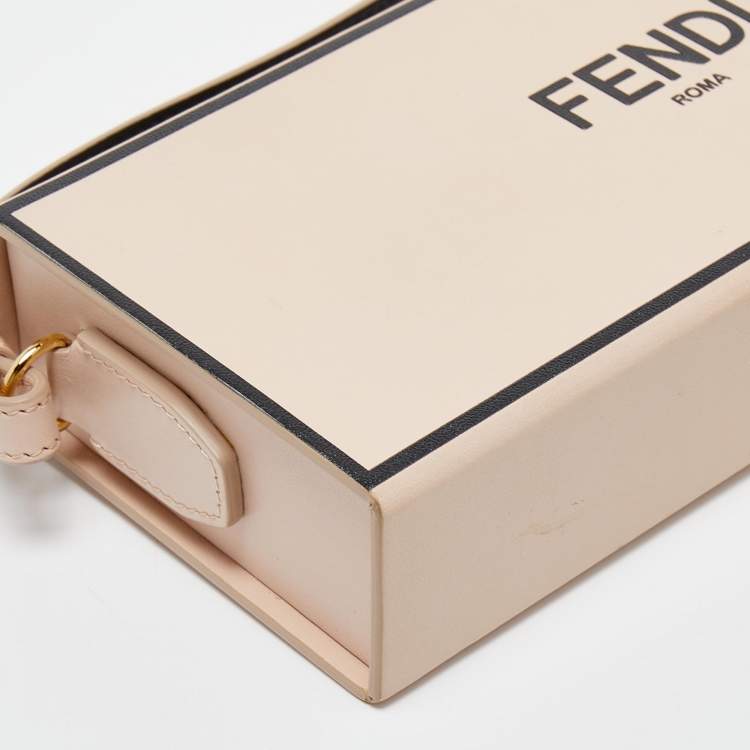 Pre Owned Fendi Old Rose Leather Horizontal Crossbody Bag