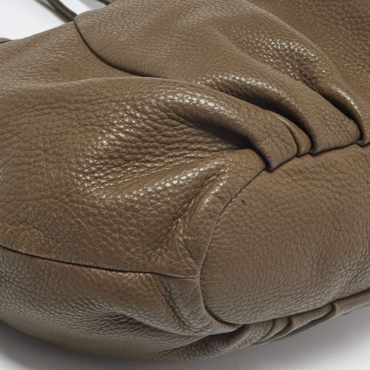 Pre Owned Fendi Brown Selleria Leather Hobo