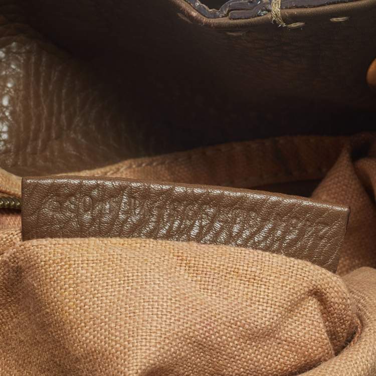Pre Owned Fendi Brown Selleria Leather Hobo