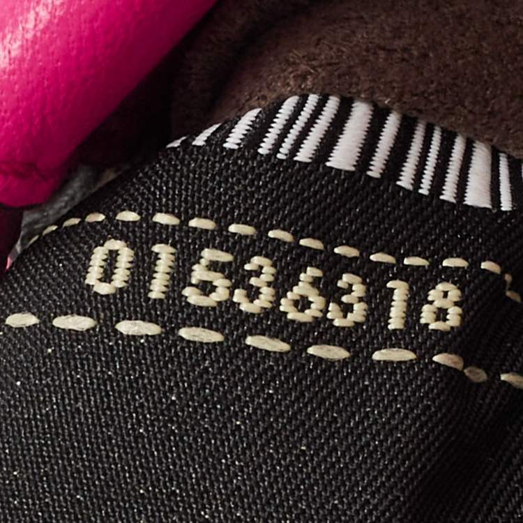 Pre Owned Fendi Fuchsia Leather Micro Peekaboo Crossbody Bag