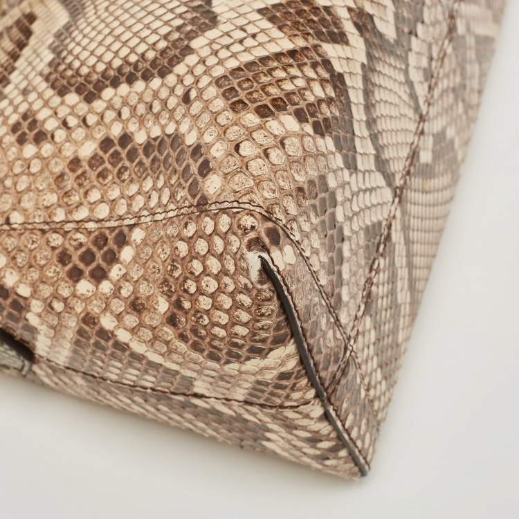Pre Owned Fendi Tricolor Python Small By The Way Shoulder Bag