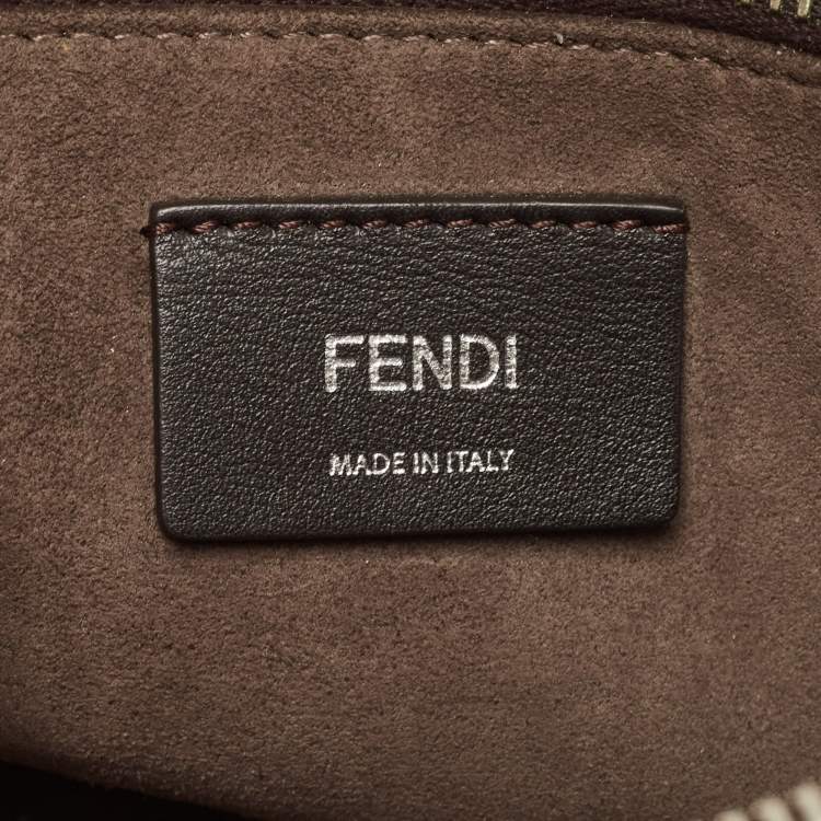 Pre Owned Fendi Tricolor Python Small By The Way Shoulder Bag