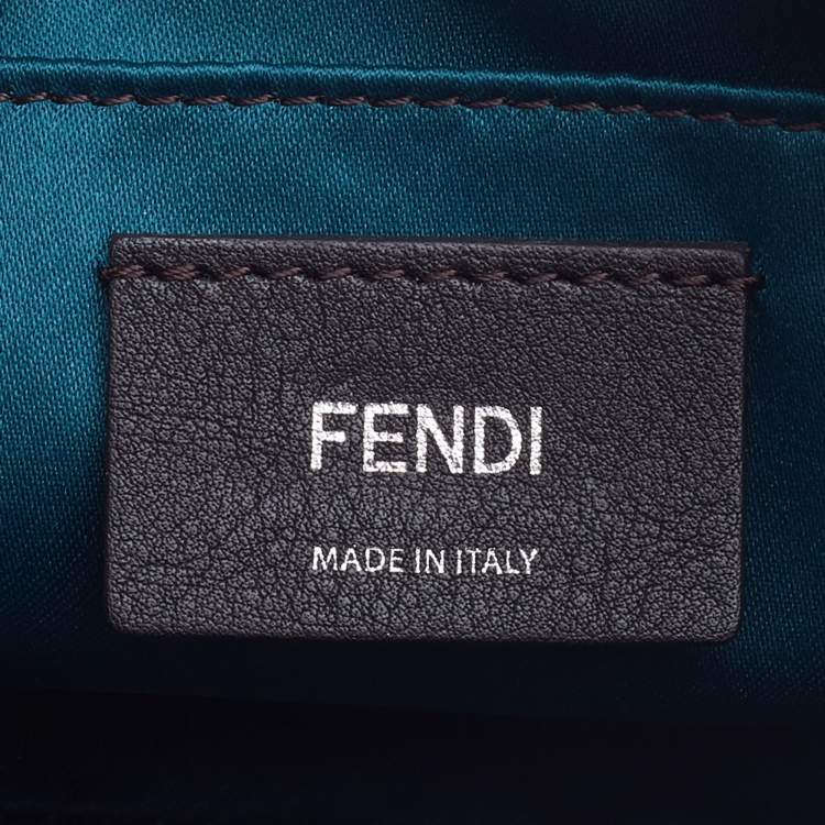 مملوكة مسبقًا Fendi Light Blue Leather Mini By The Way Crossbody Bag