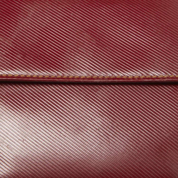 Pre Owned Fendi Red Coated Canvas Compact Flap Wallet