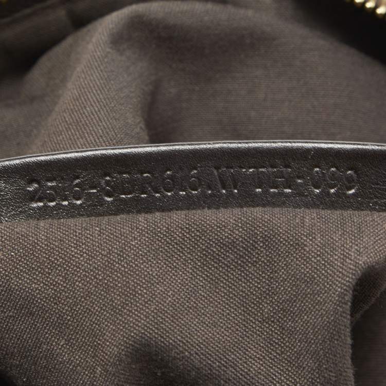 مملوكة مسبقًا Fendi Tobacco Zucca Canvas and Patent Leather Mia Bag
