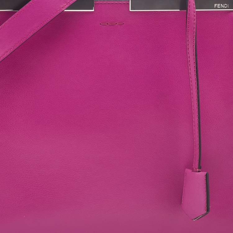 Pre Owned Fendi Pink Leather Medium 3Jours Tote