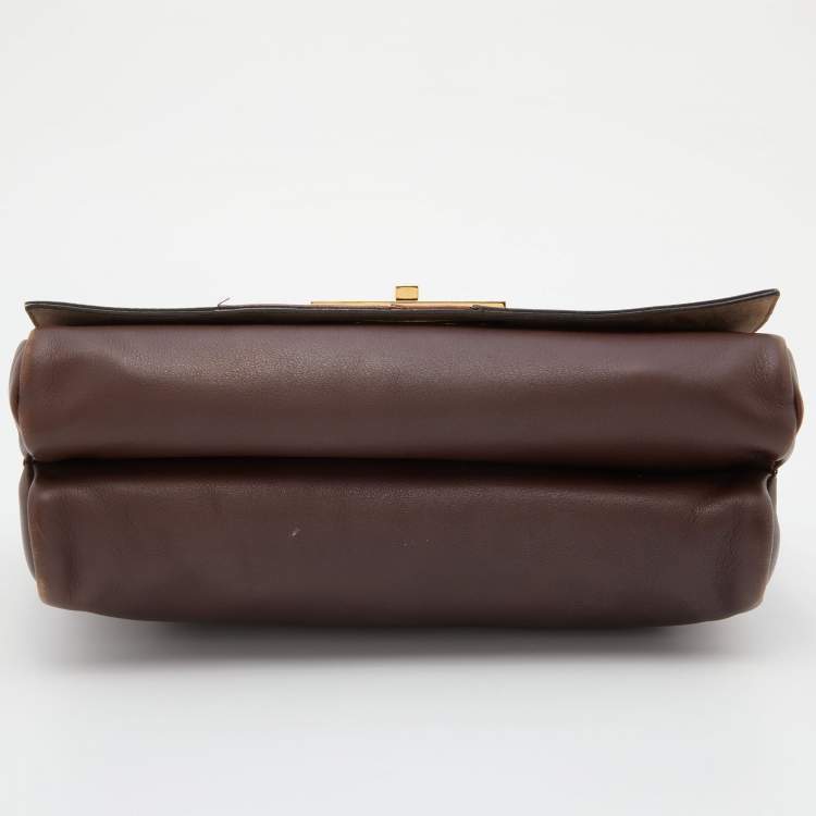 Pre Owned Fendi Multicolor Leather Claudia Chain Shoulder Bag