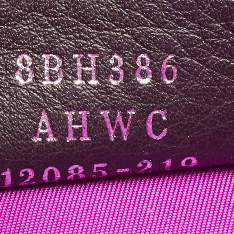 Pre Owned Fendi Fuchsia FF Fabric and Leather Medium Sunshine Tote