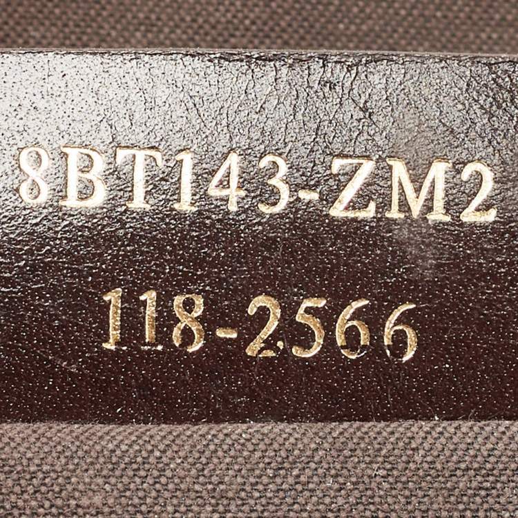 Pre Owned Fendi Tobacco Zucca Canvas and Leather Maxi Baguette Flap Shoulder Bag