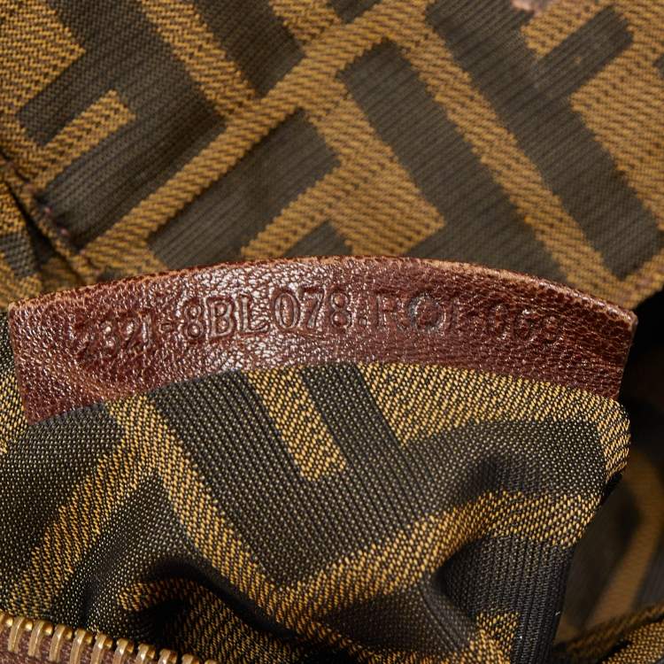 Pre Owned Fendi Brown Leather Baby Spy Bag