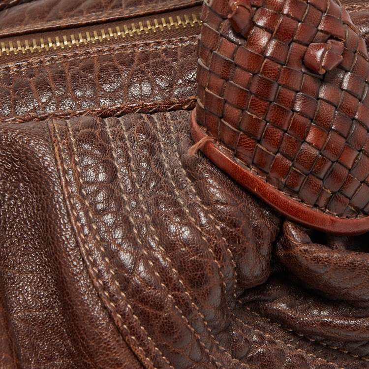 Pre Owned Fendi Brown Leather Baby Spy Bag