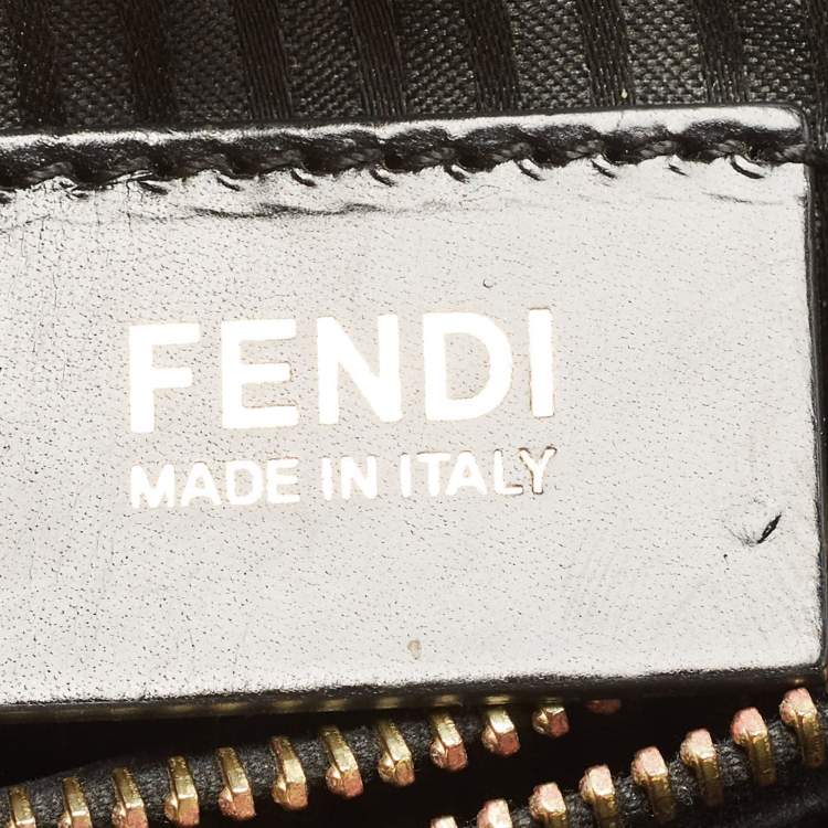 Pre Owned Fendi Black Leather Medium 2Jours Tote