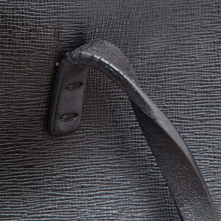 Pre Owned Fendi Black/Blue Leather Monster Roll Tote