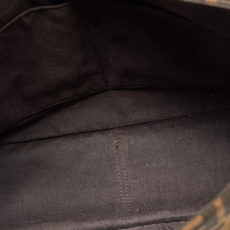 Pre Owned Fendi Tobacco Zucca Canvas Messenger Bag
