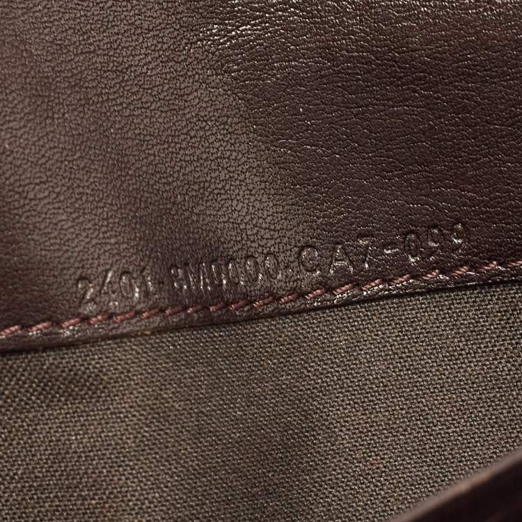 Pre Owned Fendi Tobacco Zucca Canvas and Leather FF Flap Continental Wallet