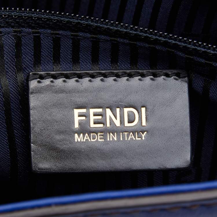 Pre Owned Fendi Blue Leather Mama Forever Shoulder Bag