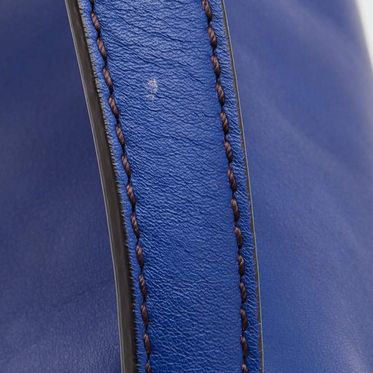 Pre Owned Fendi Blue Leather Mama Forever Shoulder Bag