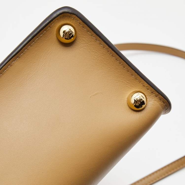Pre Owned Fendi Tan Leather Small The Way Shoulder Bag