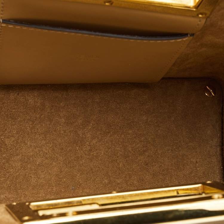 Pre Owned Fendi Tan Leather Small The Way Shoulder Bag