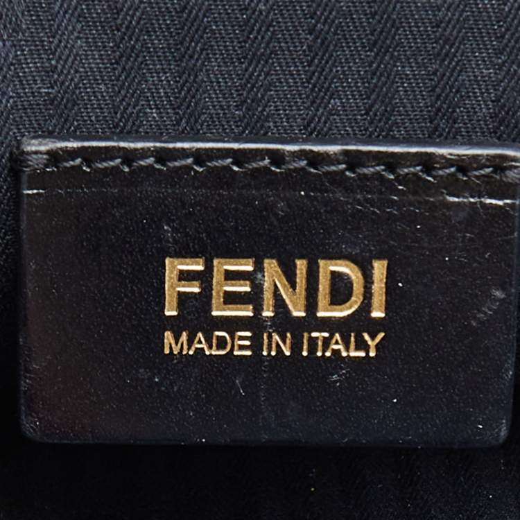 Pre Owned Fendi Black Leather Small 2Jours Tote