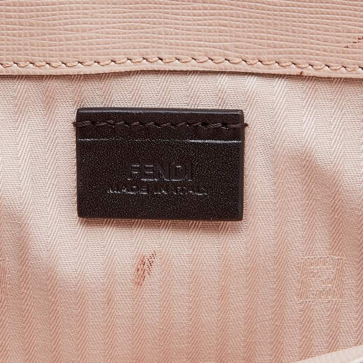 Pre Owned Fendi Tri Color Leather 2Jours Envelope Clutch