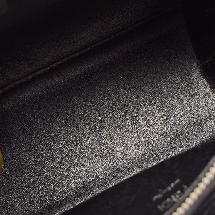 Pre Owned Fendi Black Leather Petite 3Jours Tote