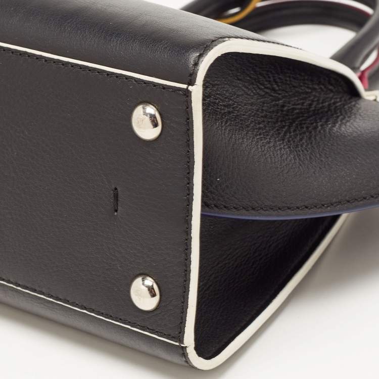 Pre Owned Fendi Black Leather Petite 3Jours Tote