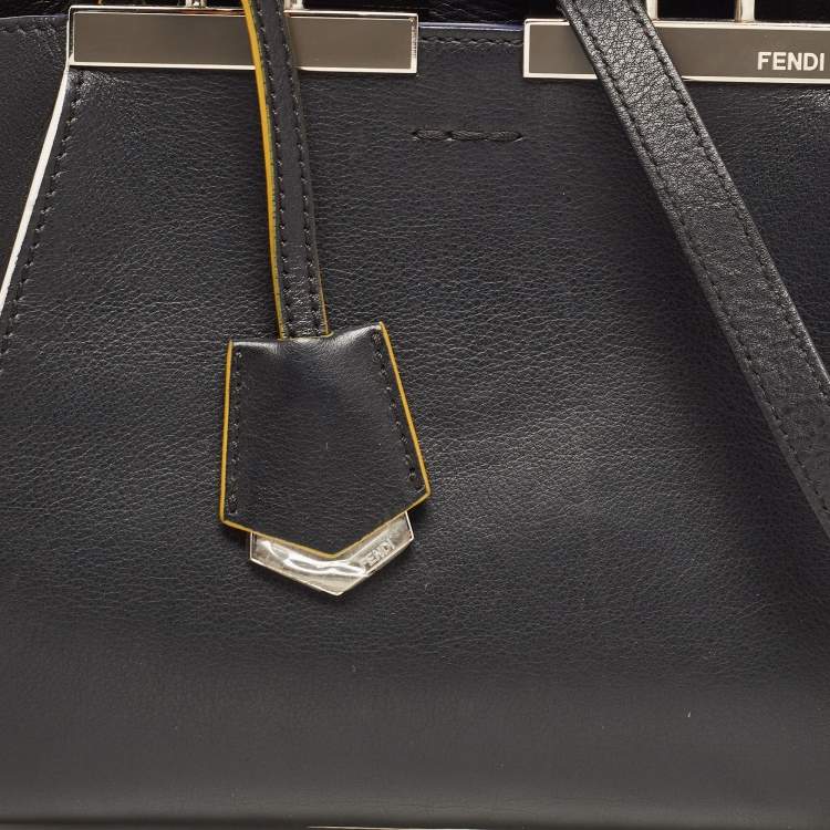 Pre Owned Fendi Black Leather Petite 3Jours Tote