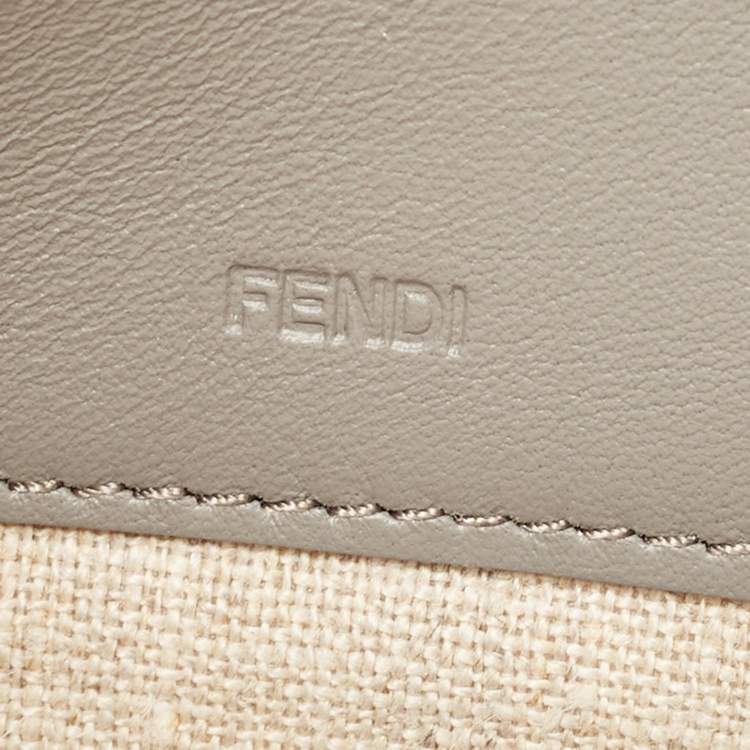 Pre Owned Fendi Multicolor Leather and Snakeskin Bustina Clutch